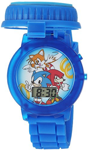 Foto 2 pulgar | Reloj Digital Sonic The Hedgehog para Niños con Luces LED y Personajes Grandes en Dial y Correa - Venta Internacional