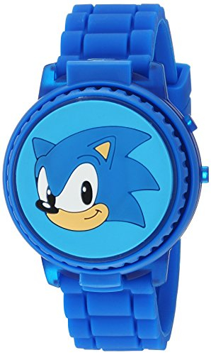 Foto 3 pulgar | Reloj Digital Sonic The Hedgehog para Niños con Luces LED y Personajes Grandes en Dial y Correa - Venta Internacional