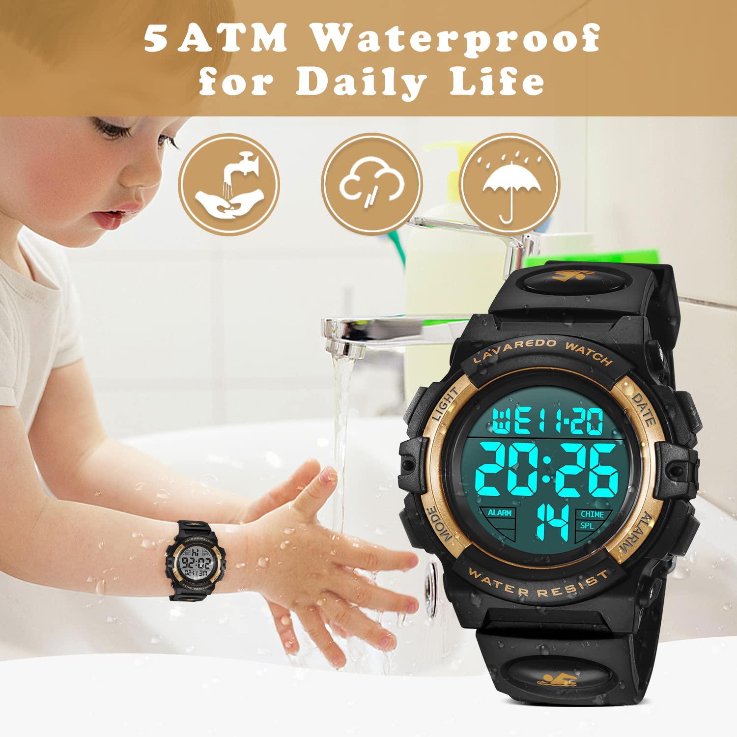 Foto 7 pulgar | Reloj Alps Cronógrafo Deportivo Digital Resistente al Agua - Venta Internacional