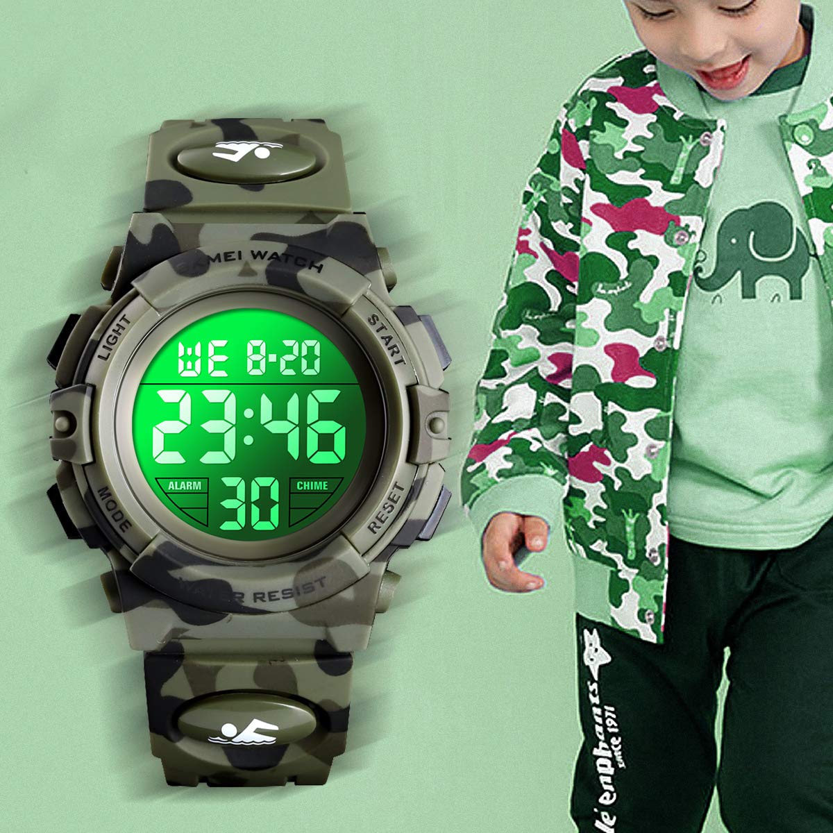 Foto 3 pulgar | Reloj A Alps Negro para Niños - Venta Internacional