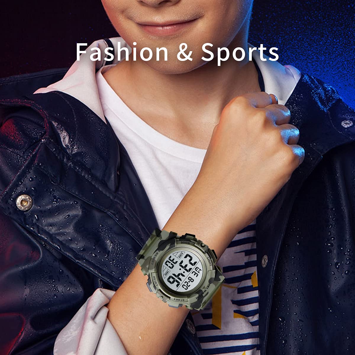 Foto 7 pulgar | Reloj A Alps Negro para Niños - Venta Internacional