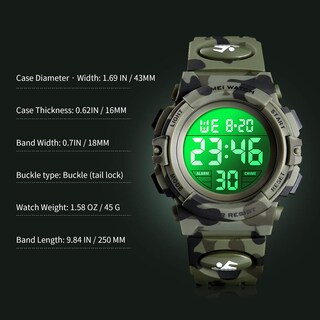 Foto 7 | Reloj A Alps Negro para Niños - Venta Internacional