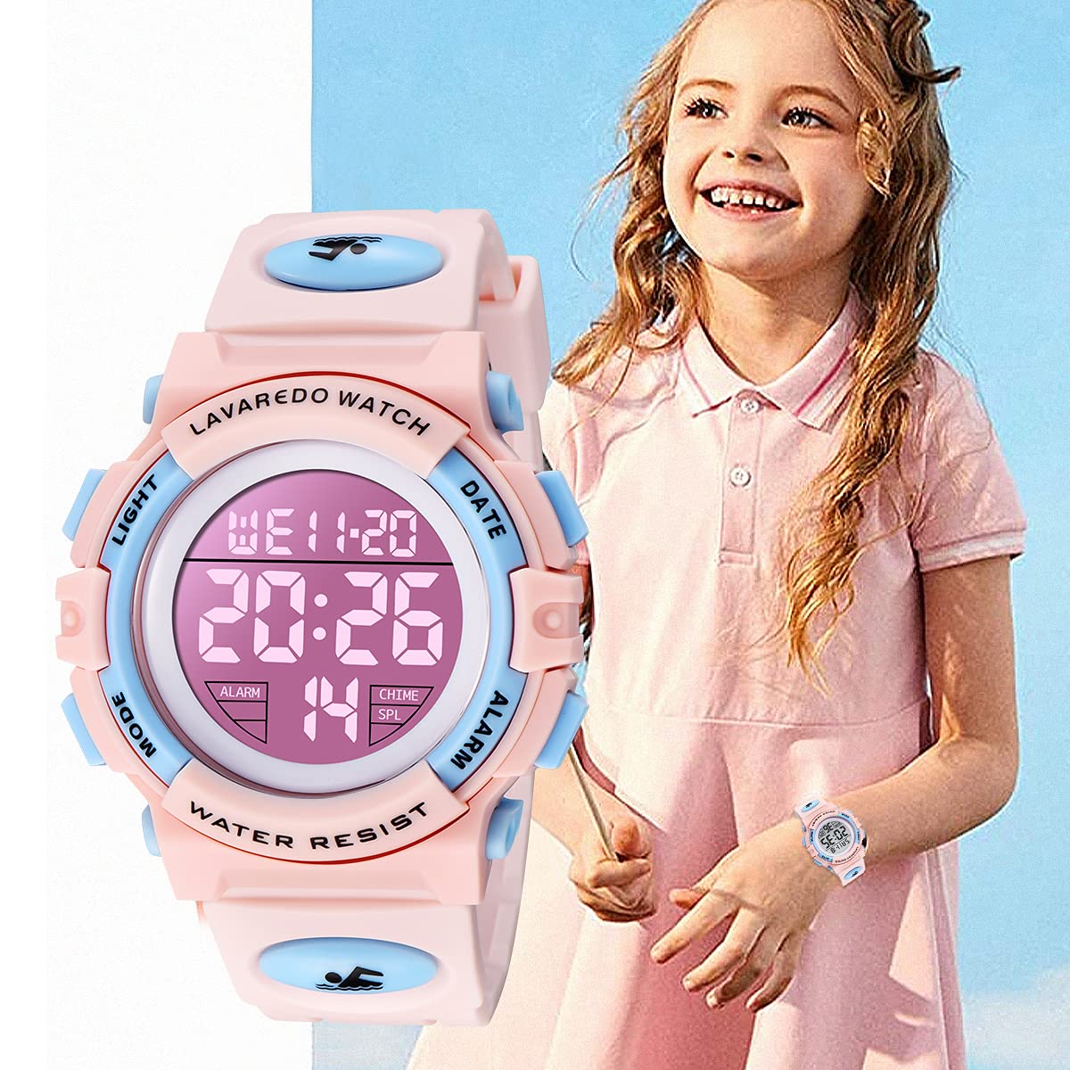 Foto 7 pulgar | Reloj Multifuncional para Niños de 3 a 15 Años Digital y Analógico Resistente al Agua 50m