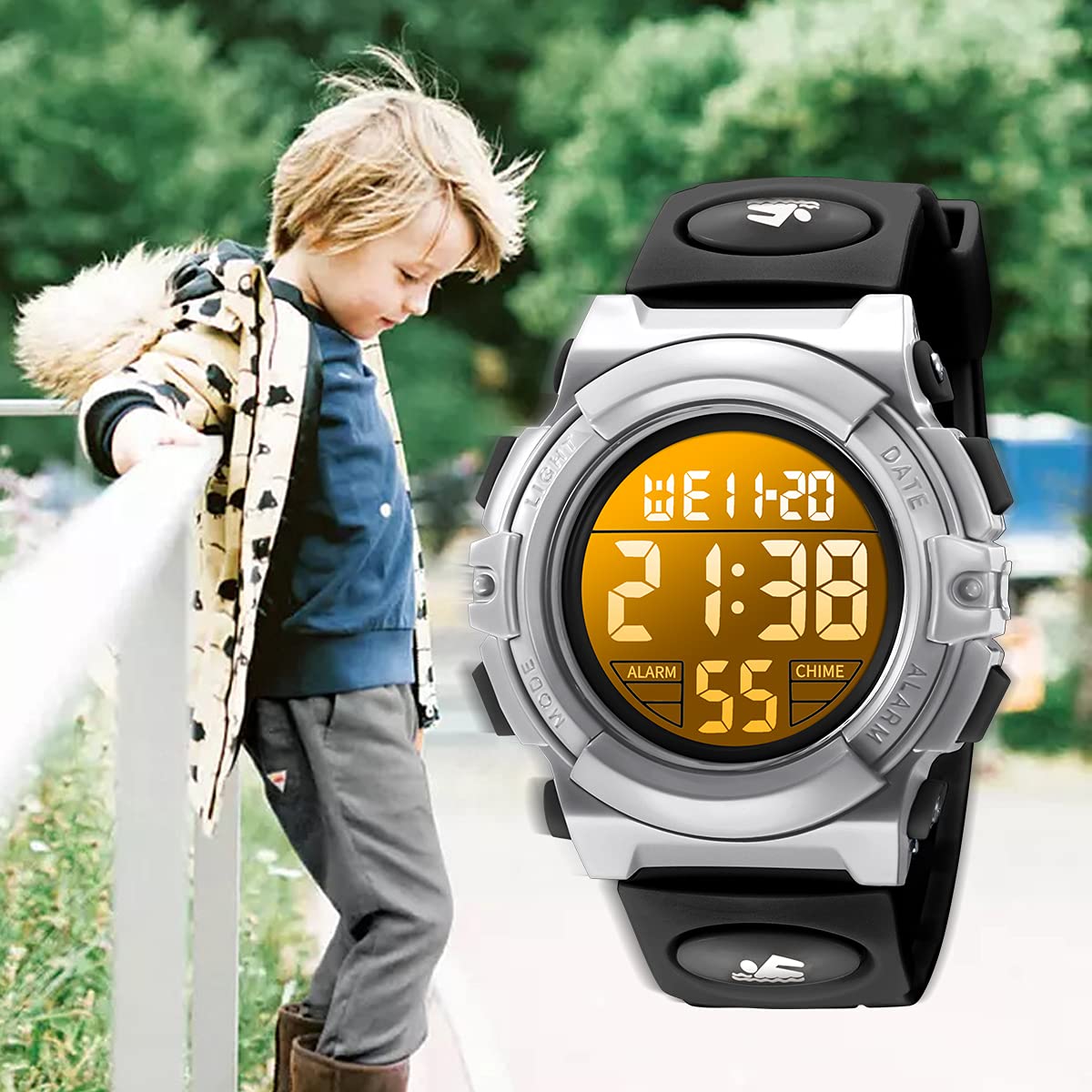 Foto 5 pulgar | Reloj A Alps Negro Infantil-Venta Internacional