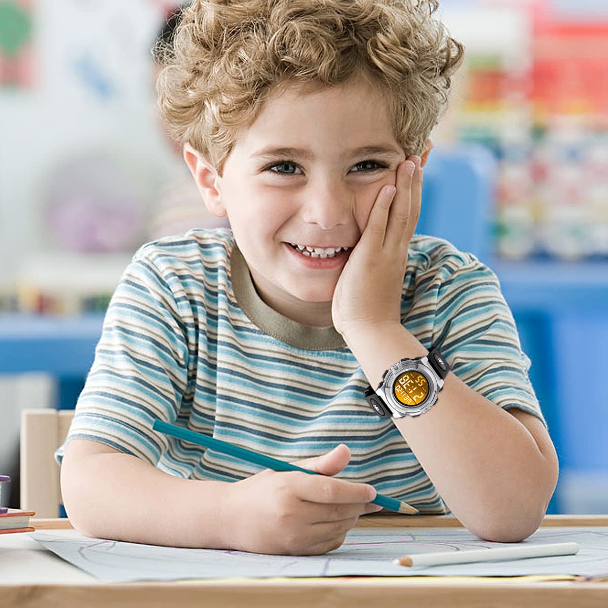 Foto 8 pulgar | Reloj A Alps Negro Infantil-Venta Internacional
