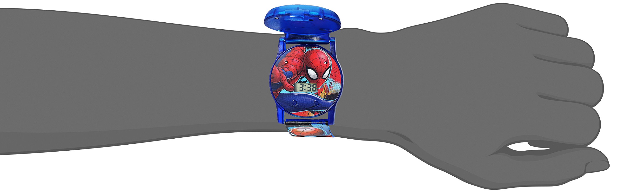 Foto 4 pulgar | Reloj Accutime Kids Marvel Spider-Man Digital Blue Spd4493 - Venta Internacional