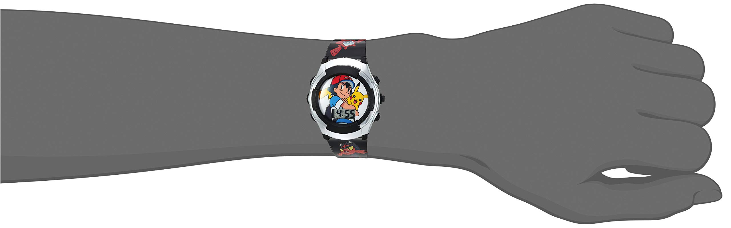 Foto 2 | Reloj de Pulsera Digital Pokémon Ash y Pikachu para Niños - Accutime Kids