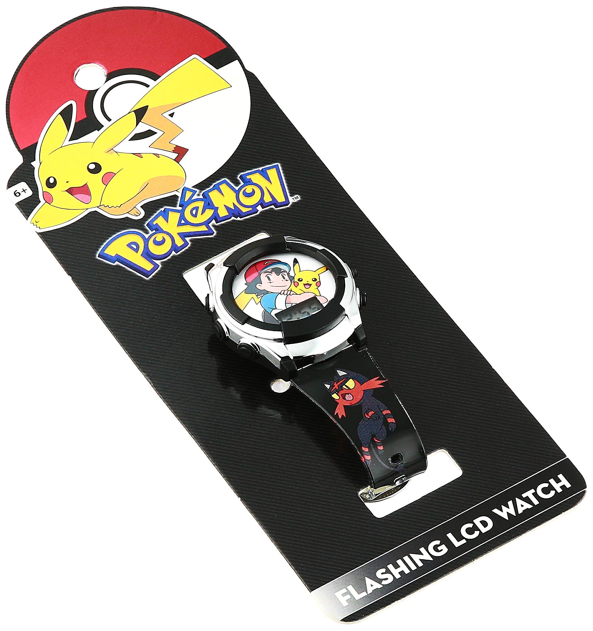 Foto 4 pulgar | Reloj de Pulsera Digital Pokémon Ash y Pikachu para Niños - Accutime Kids