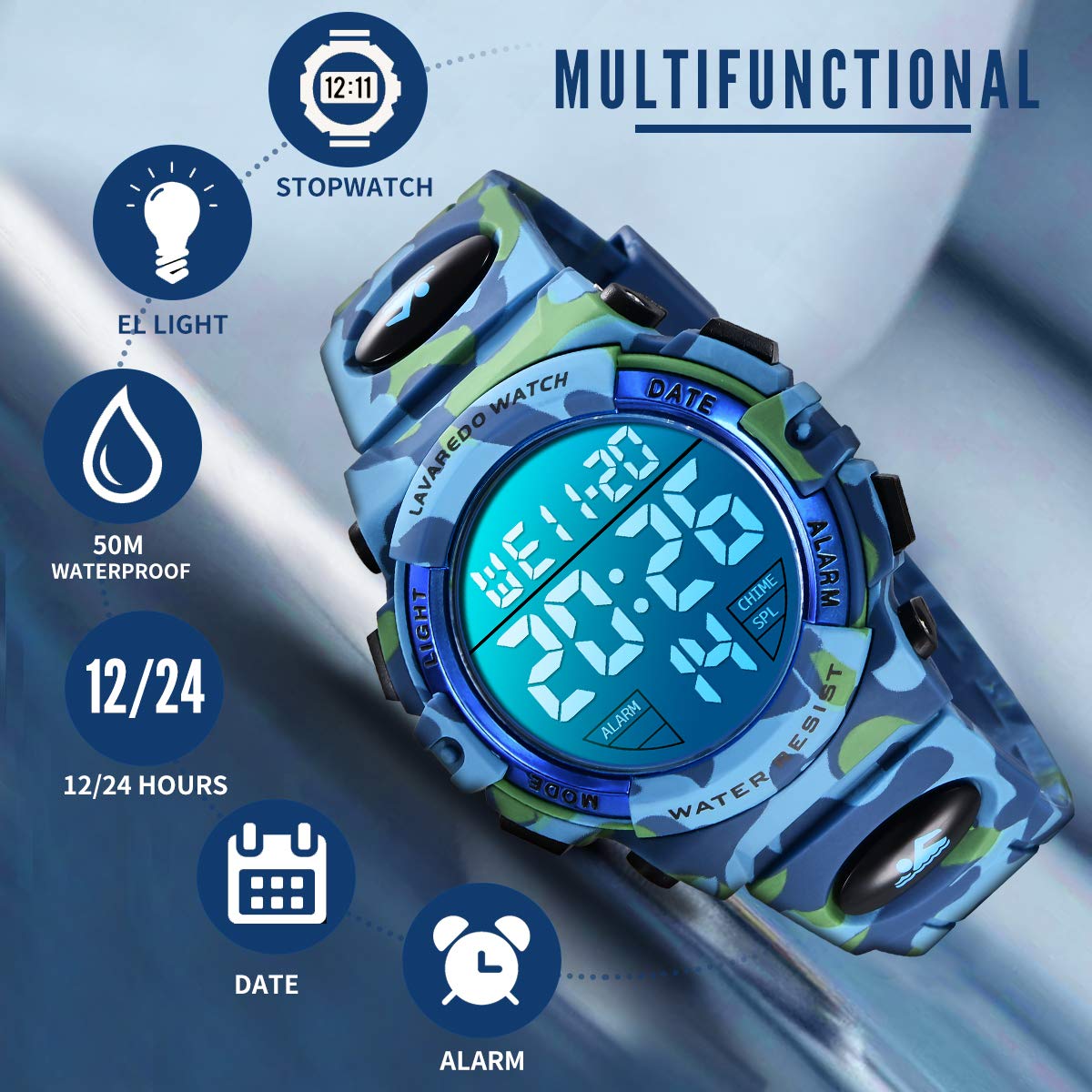 Foto 2 | Reloj A Alps Digital Multicolor para Niños - Venta Internacional