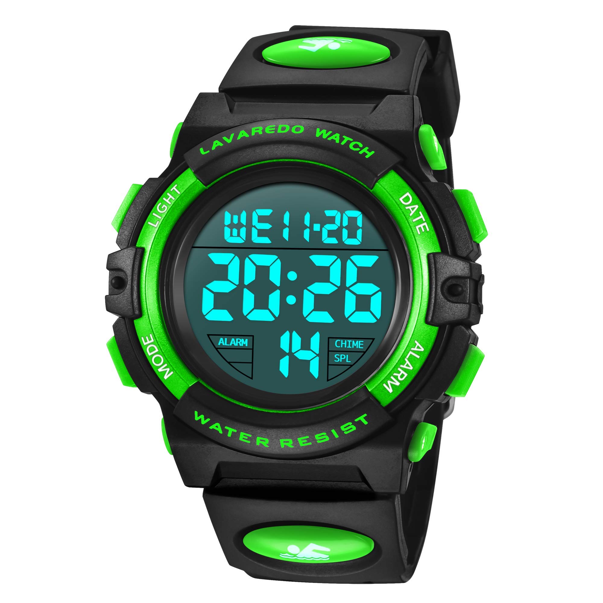 Foto 2 pulgar | Reloj A Alps Negro con Verde para Niños - Venta Internacional