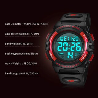 Foto 7 | Reloj A Alps Negro Infantil-Venta Internacional