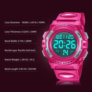 Foto 6 | Reloj Digital Alps Resistente al Agua - Venta Internacional