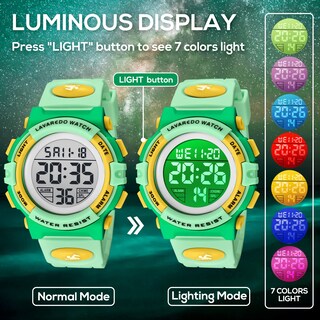 Foto 2 | Reloj Deportivo Digital Alps para Niño Resistente al Agua - Venta Internacional