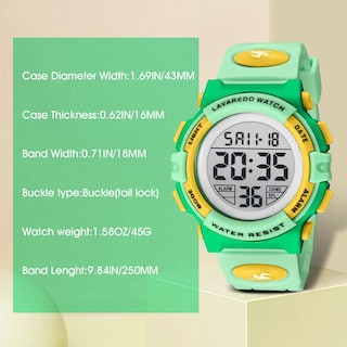 Foto 7 | Reloj Deportivo Digital Alps para Niño Resistente al Agua - Venta Internacional