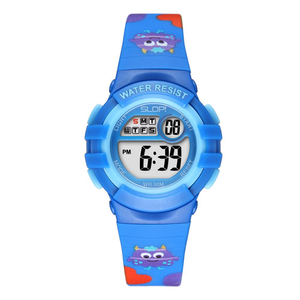 Foto 2 pulgar | Reloj Infantil Slop Unisex Monstruitos Sw24301k3 Azul Resistente al Agua