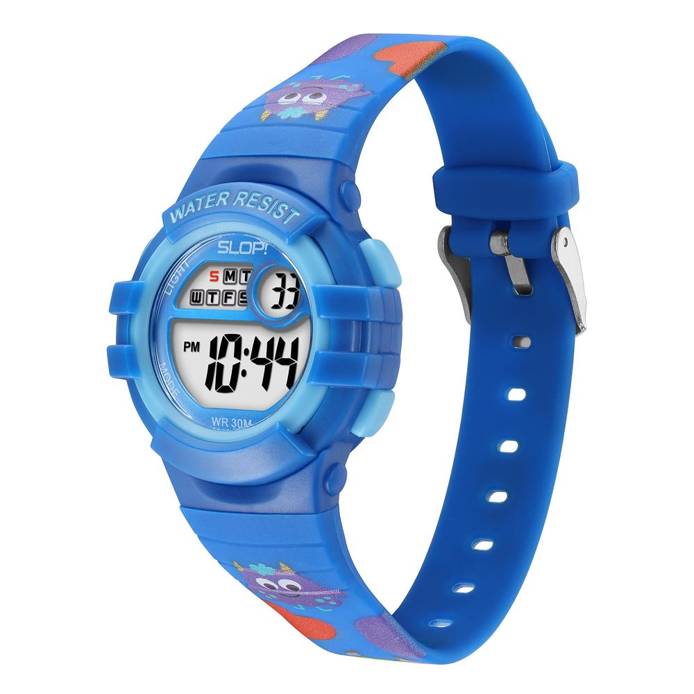 Foto 3 pulgar | Reloj Infantil Slop Unisex Monstruitos Sw24301k3 Azul Resistente al Agua