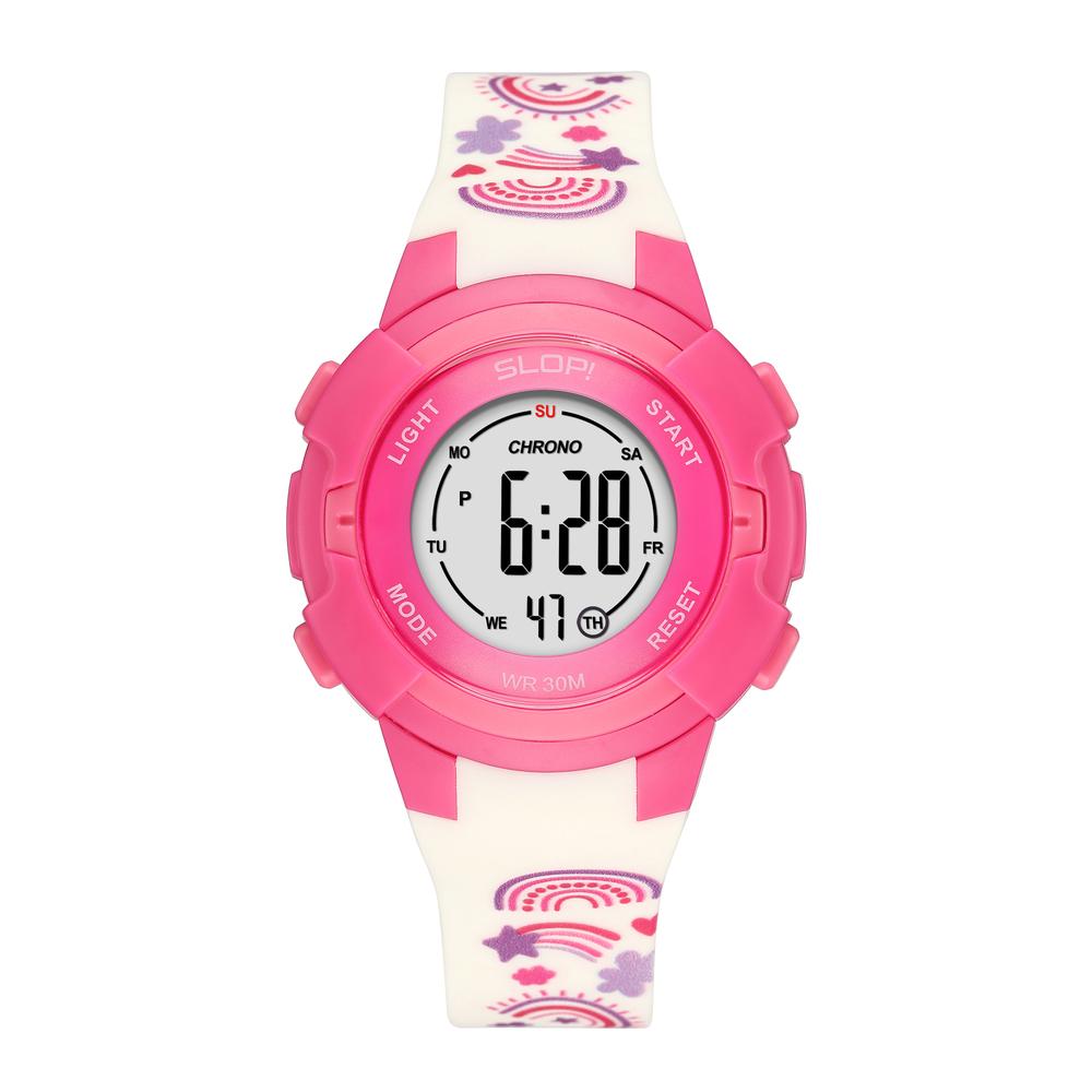 Reloj Infantil Slop Arcoíris Sw24302k5 Rosa