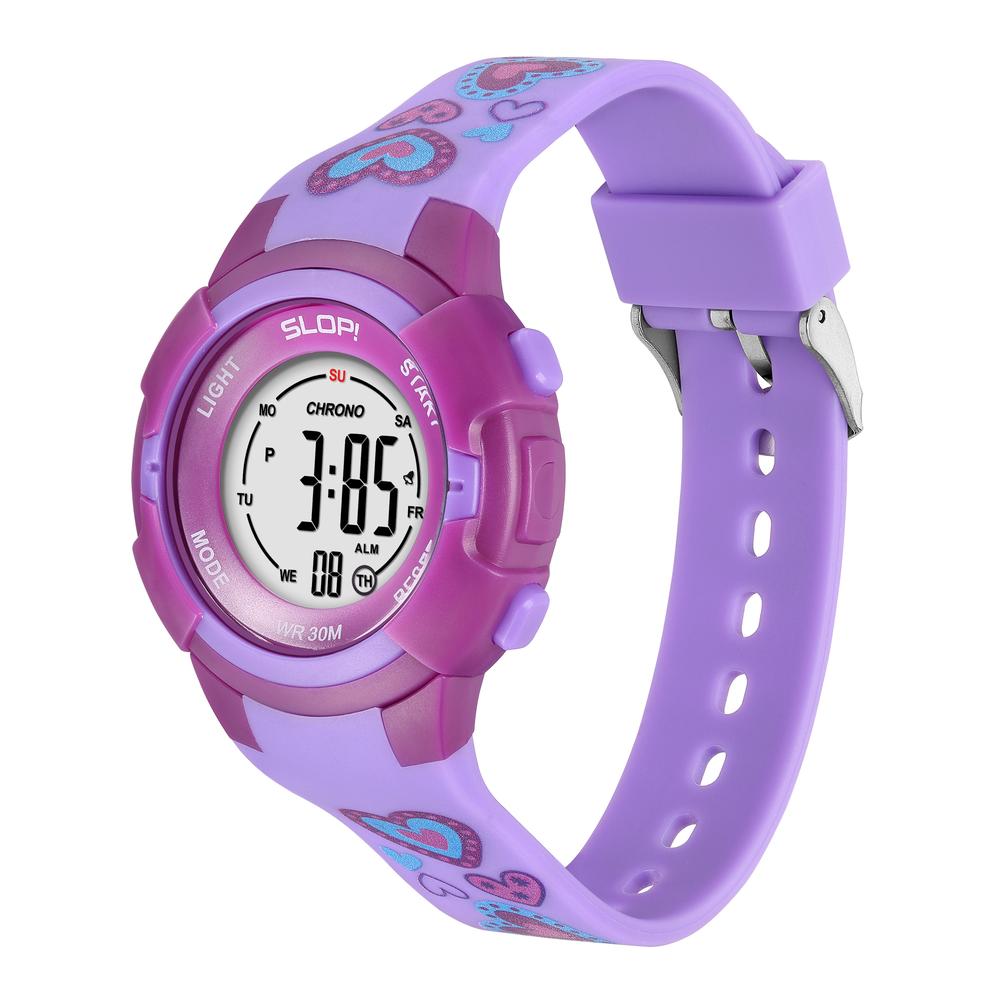 Foto 2 | Reloj Infantil Slop Love Sw24302k1 Morado Resistente al Agua