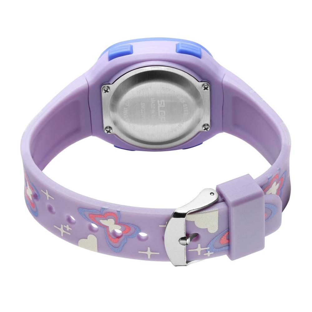 Foto 4 pulgar | Reloj Slop Morado Print Mariposas Sw2207lk4 Niña