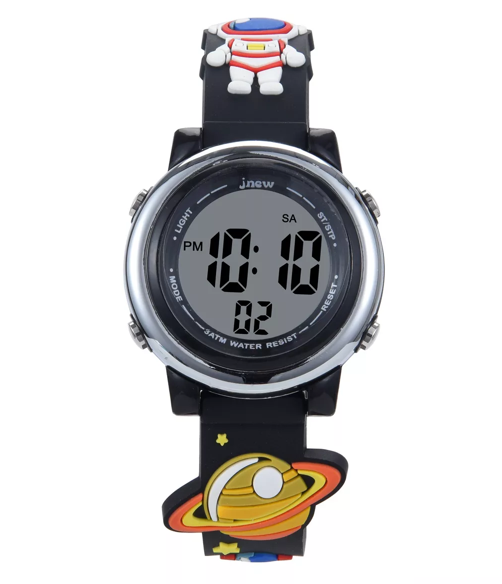 Foto 2 | Reloj Digital Deportivo Niño Y Niña De Astronauta Negro