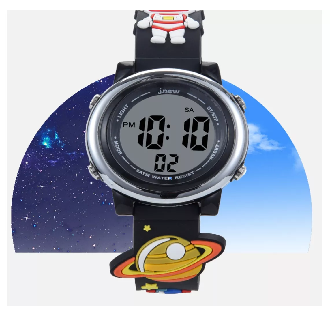 Foto 5 pulgar | Reloj Digital Deportivo Niño Y Niña De Astronauta Negro