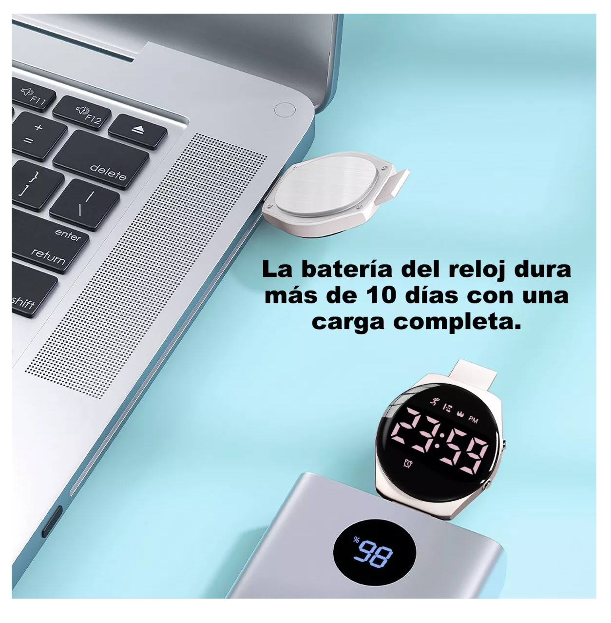 Foto 6 pulgar | Reloj Digital Para Niños Con Contador De Pasos Y Calorías Diseño Gato Blanco