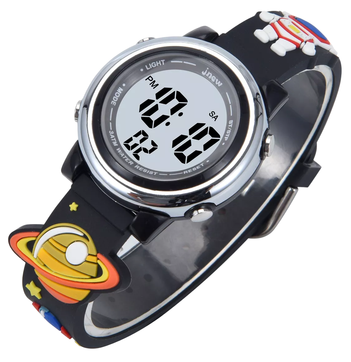 Reloj Digital Deportivo Niño Y Niña De Astronauta Negro