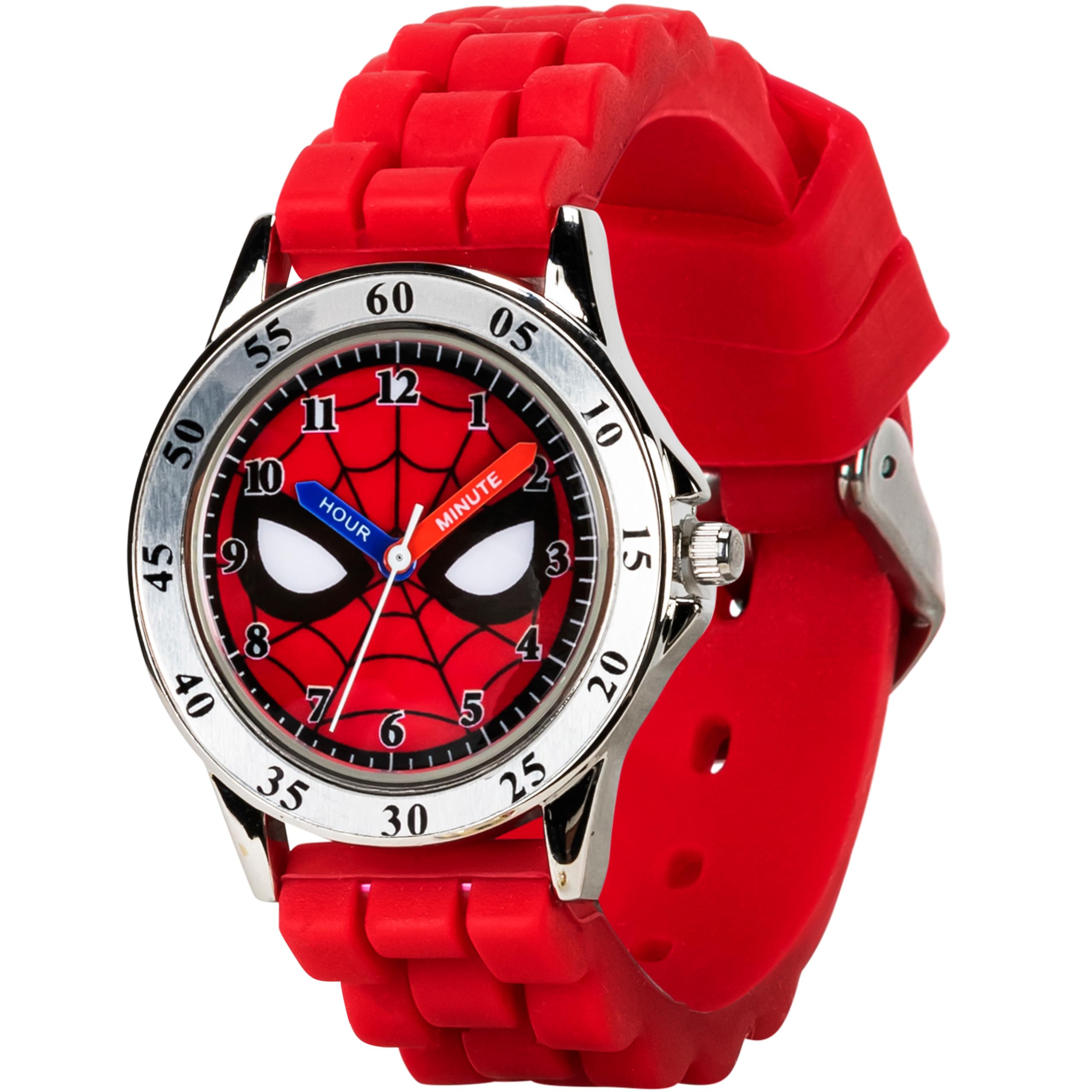 Foto 2 pulgar | Reloj Accutime Spiderman Time Teacher Para Niños, Color Rojo - Venta Internacional.