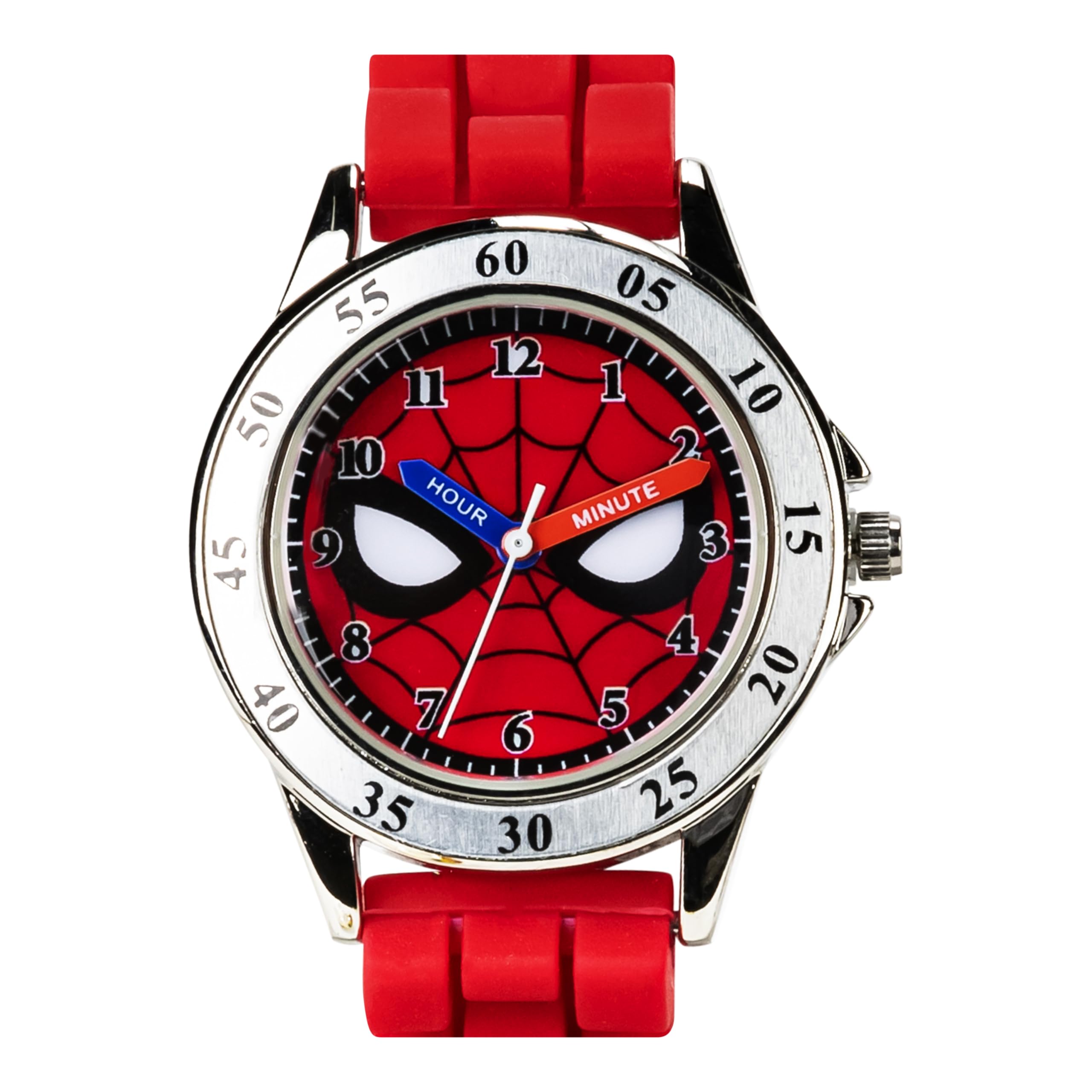 Foto 7 pulgar | Reloj Accutime Spiderman Time Teacher Para Niños, Color Rojo - Venta Internacional.