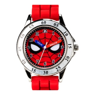 Foto 6 | Reloj Accutime Spiderman Time Teacher Para Niños, Color Rojo - Venta Internacional.