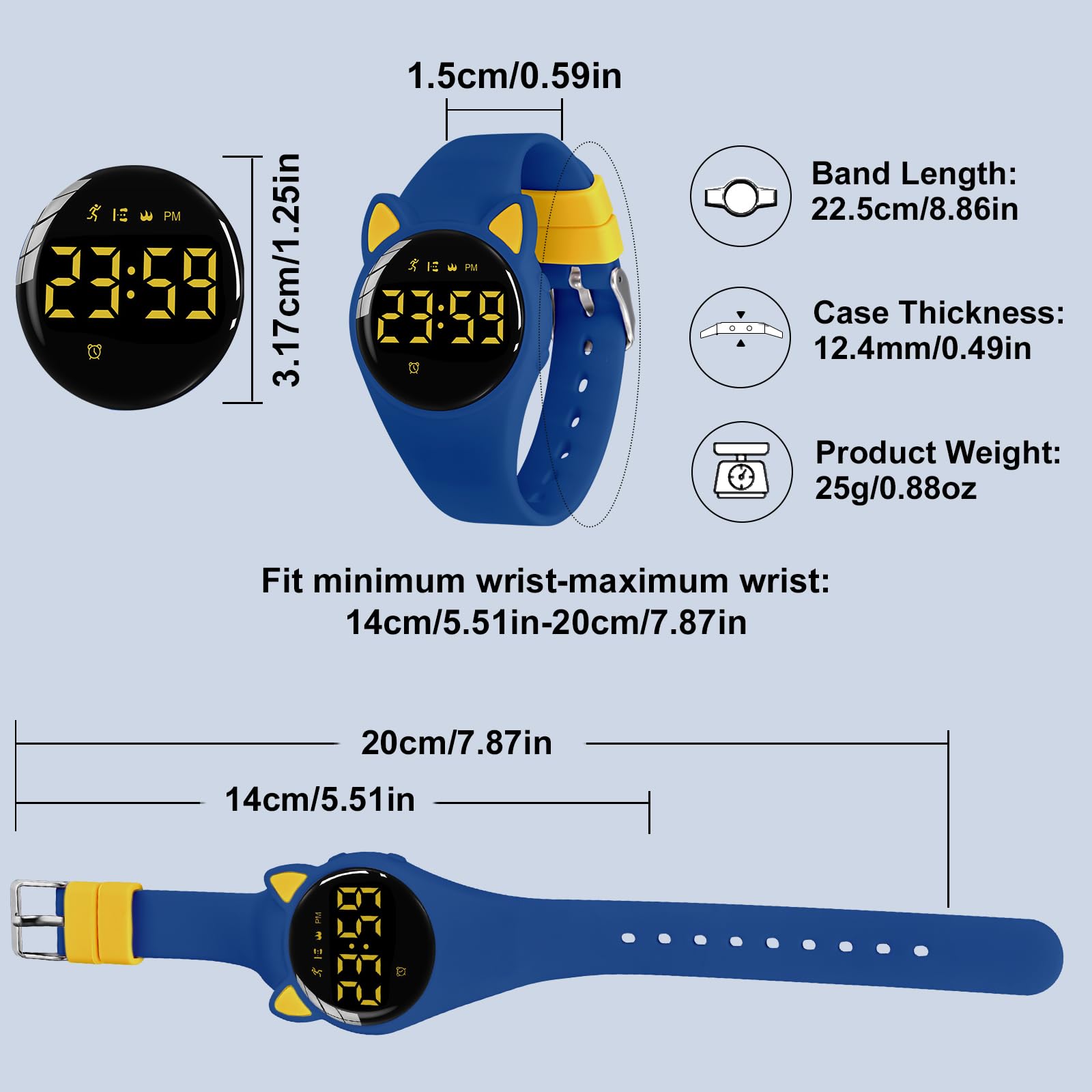 Foto 7 pulgar | Reloj Bomieux Kids T6f- Azul - Venta Internacional