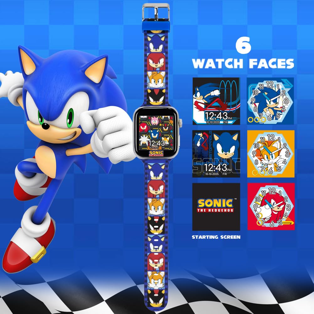 Foto 4 pulgar | Reloj Inteligente Accutime Sonic The Hedgehog Bluetooth Para Niños - Venta Internacional