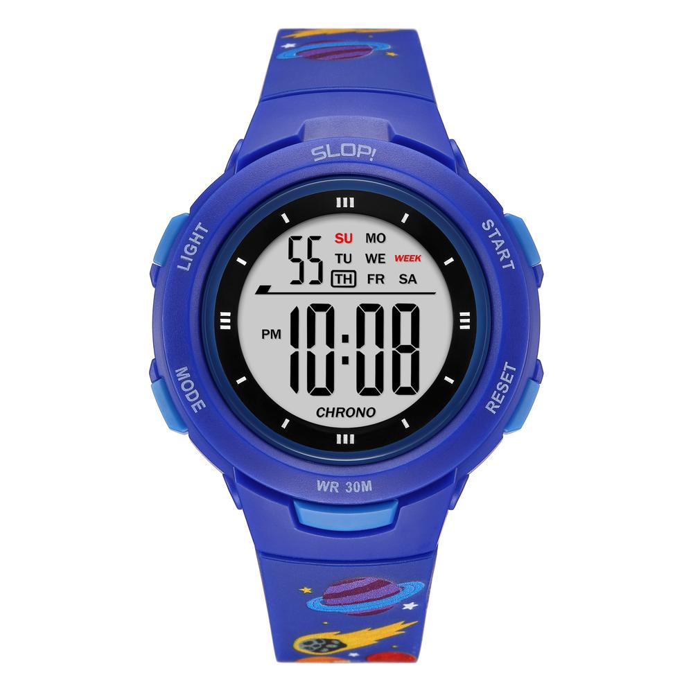 Reloj Infantil Slop Para Niño Sw24401g2 Print Planetas