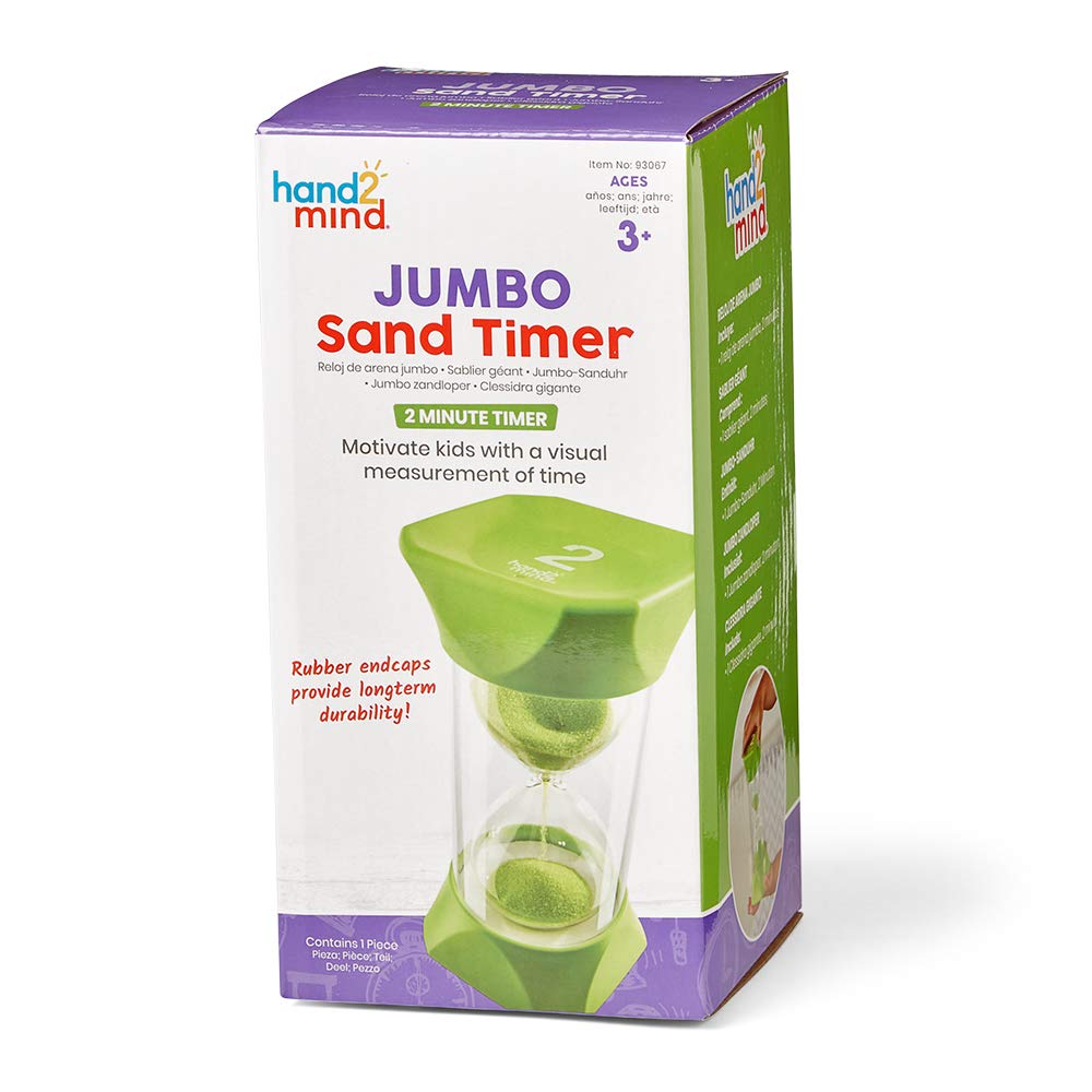 Foto 8 pulgar | Sand Timer Hand2mind Green Jumbo De 2 Minutos Para Niños - Venta Internacional.