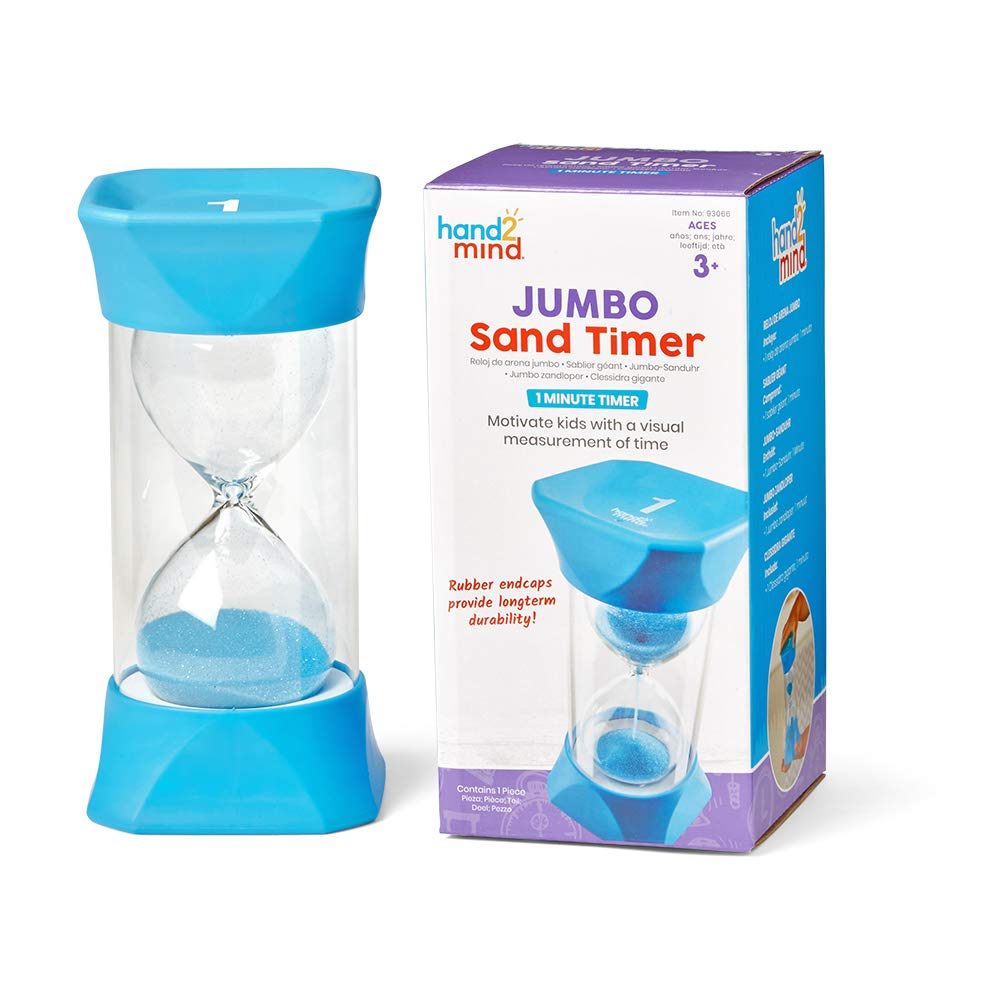Foto 1 | Cronómetro Visual Sand Timer Hand2mind Jumbo De 1 Minuto Para Niños - Venta Internacional.