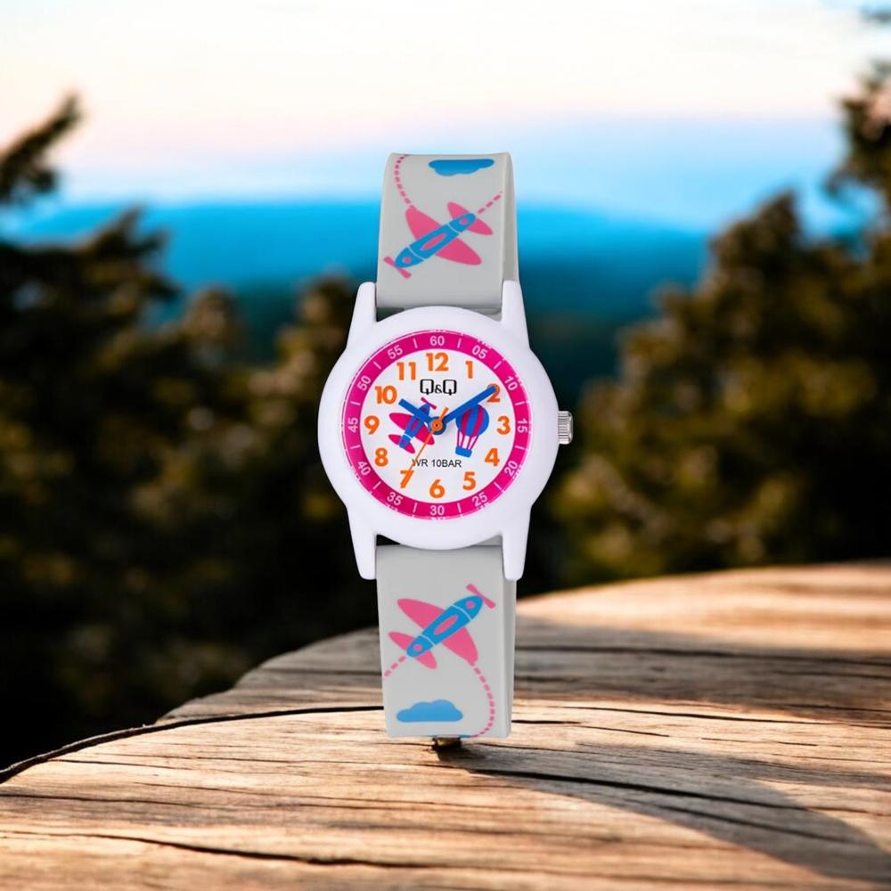 Foto 3 pulgar | Reloj Q&q V22a-021vy Kids- Blanco