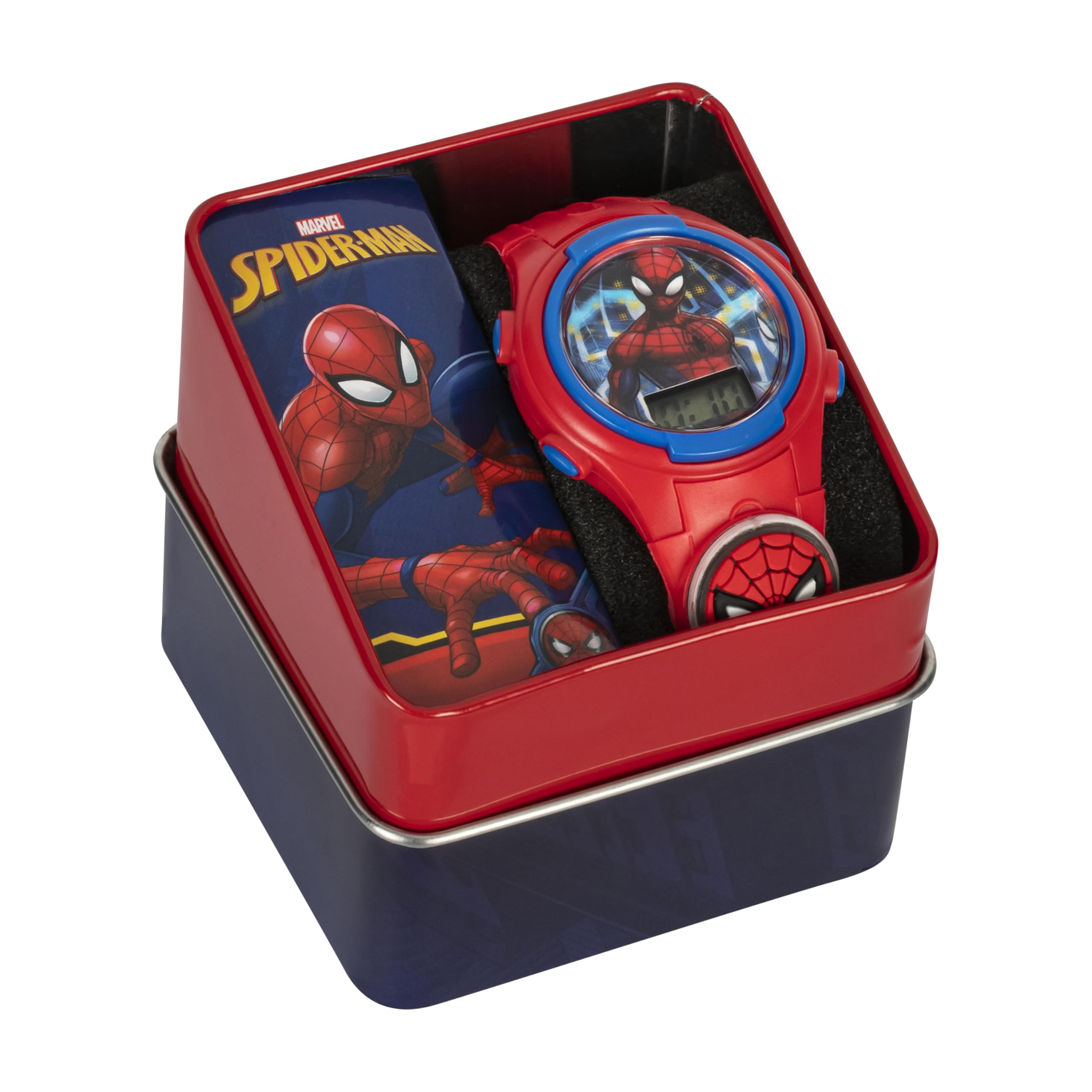 Foto 4 pulgar | Reloj Accutime Marvel Spider-man Para Niños Con Led Rojo Digital - Venta Internacional.