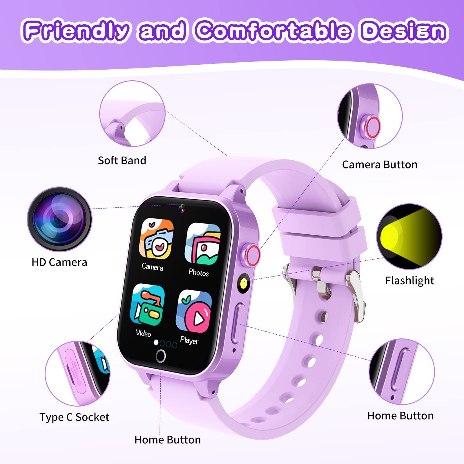 Foto 8 pulgar | Reloj Inteligente Cosjoype Infantil 5 a 12 Años - Venta Internacional
