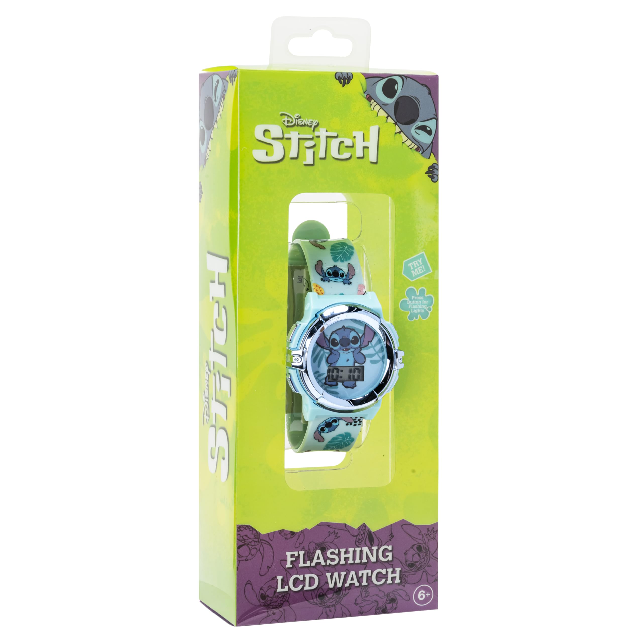 Foto 8 pulgar | Reloj Accutime Disney Stitch Para Niños Con Pantalla Lcd Digital Ajustable - Venta Internacional.