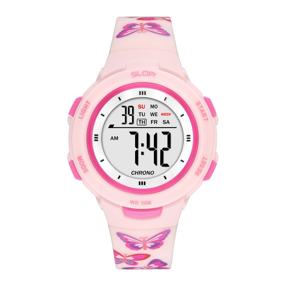 Foto 1 | Reloj Infantil Slop Para Niña Sw25103l1 Print Mariposas