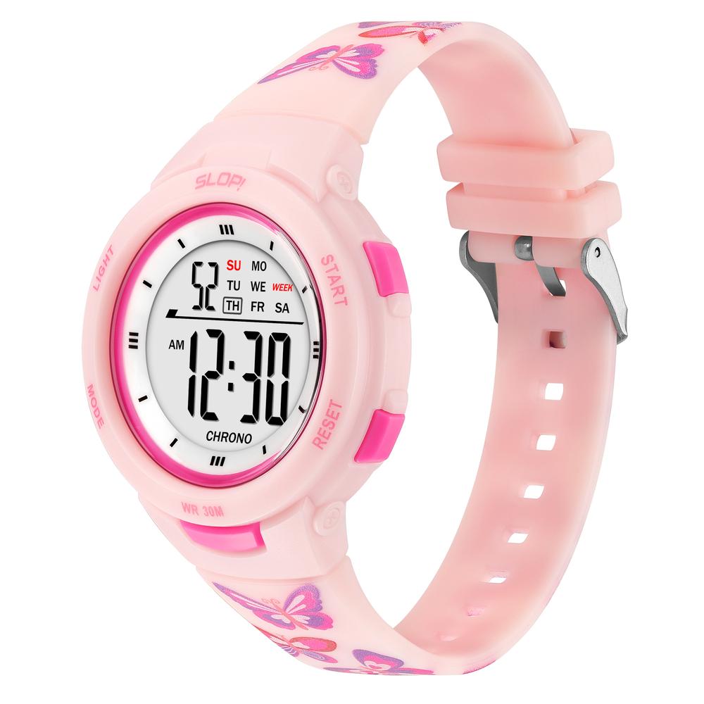 Foto 2 | Reloj Infantil Slop Para Niña Sw25103l1 Print Mariposas
