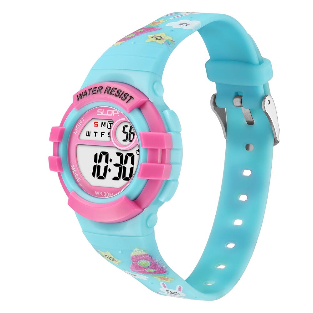 Foto 3 pulgar | Reloj Infantil Slop Para Niña Sw25101l1 Printdinosaurios Girl