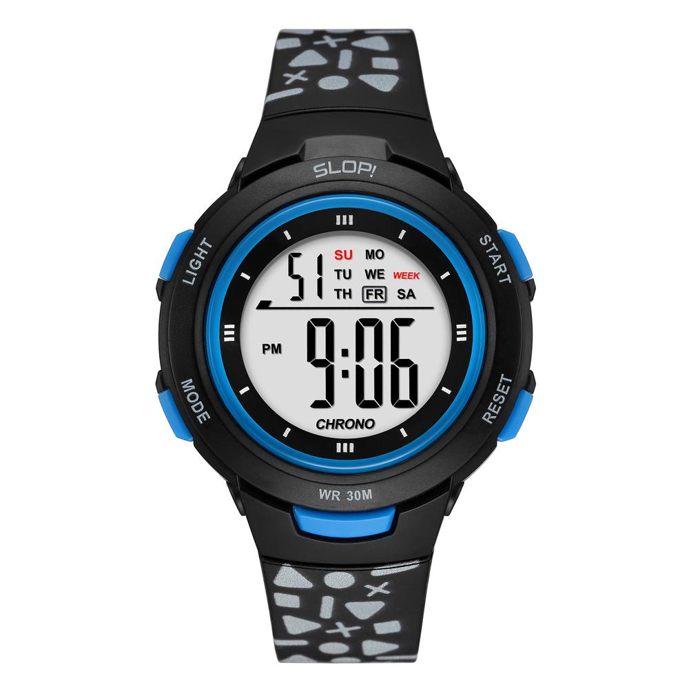 Reloj Infantil Slop Para Niño Sw25202g2 Negro