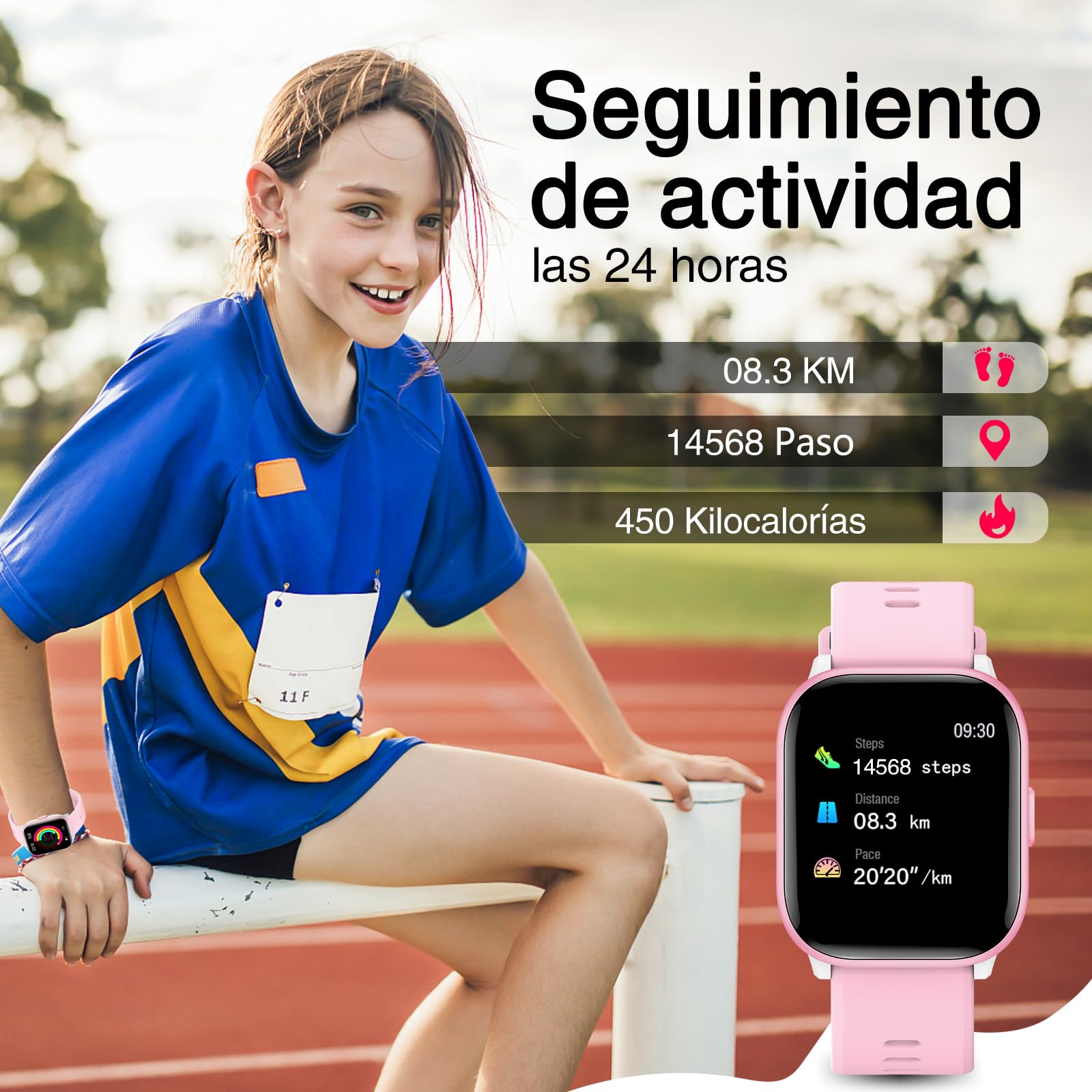Foto 5 pulgar | Reloj Infantil Meoonley C¿con Ip68 19 Modos Deportivos - Venta Internacional