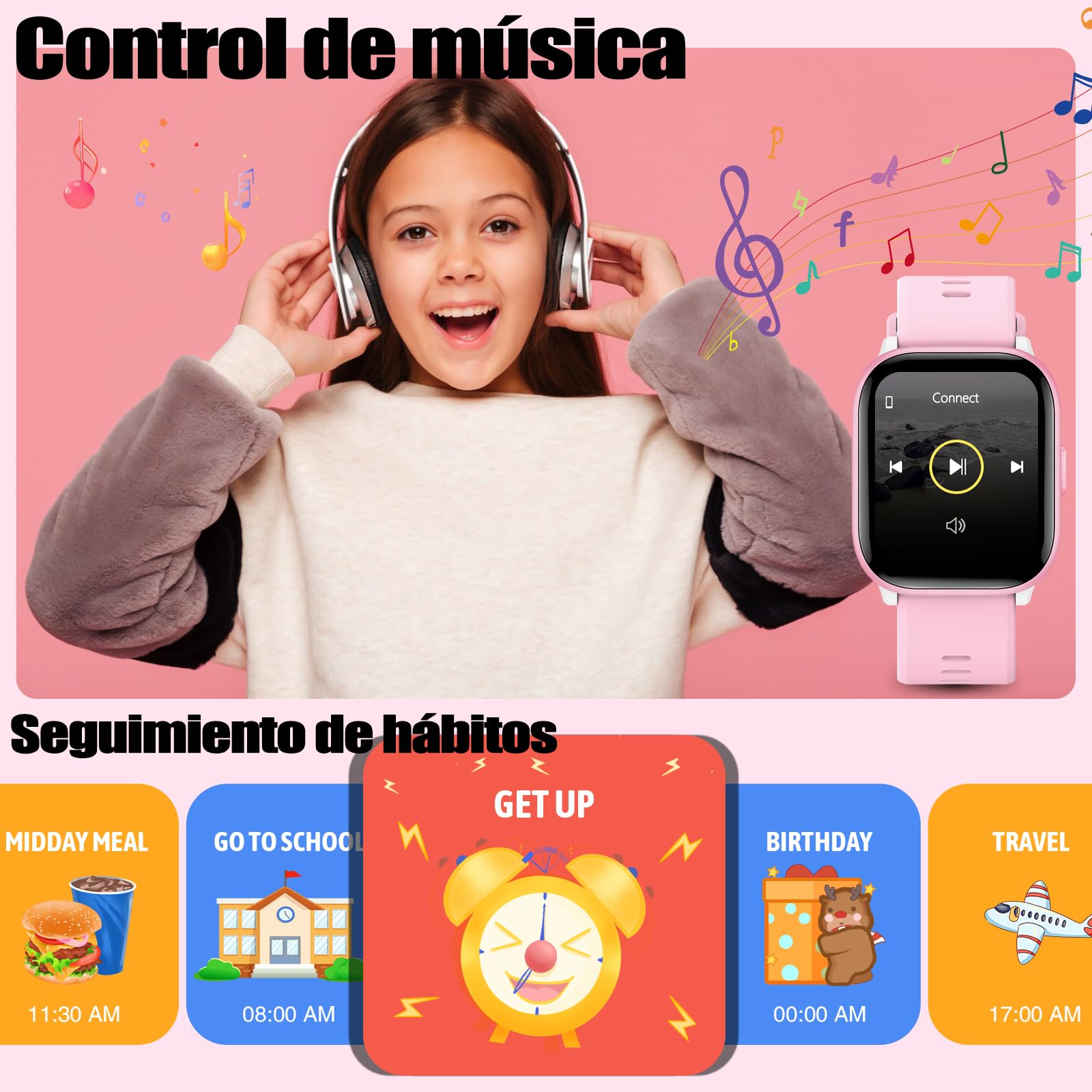 Foto 7 | Reloj Infantil Meoonley C¿con Ip68 19 Modos Deportivos - Venta Internacional