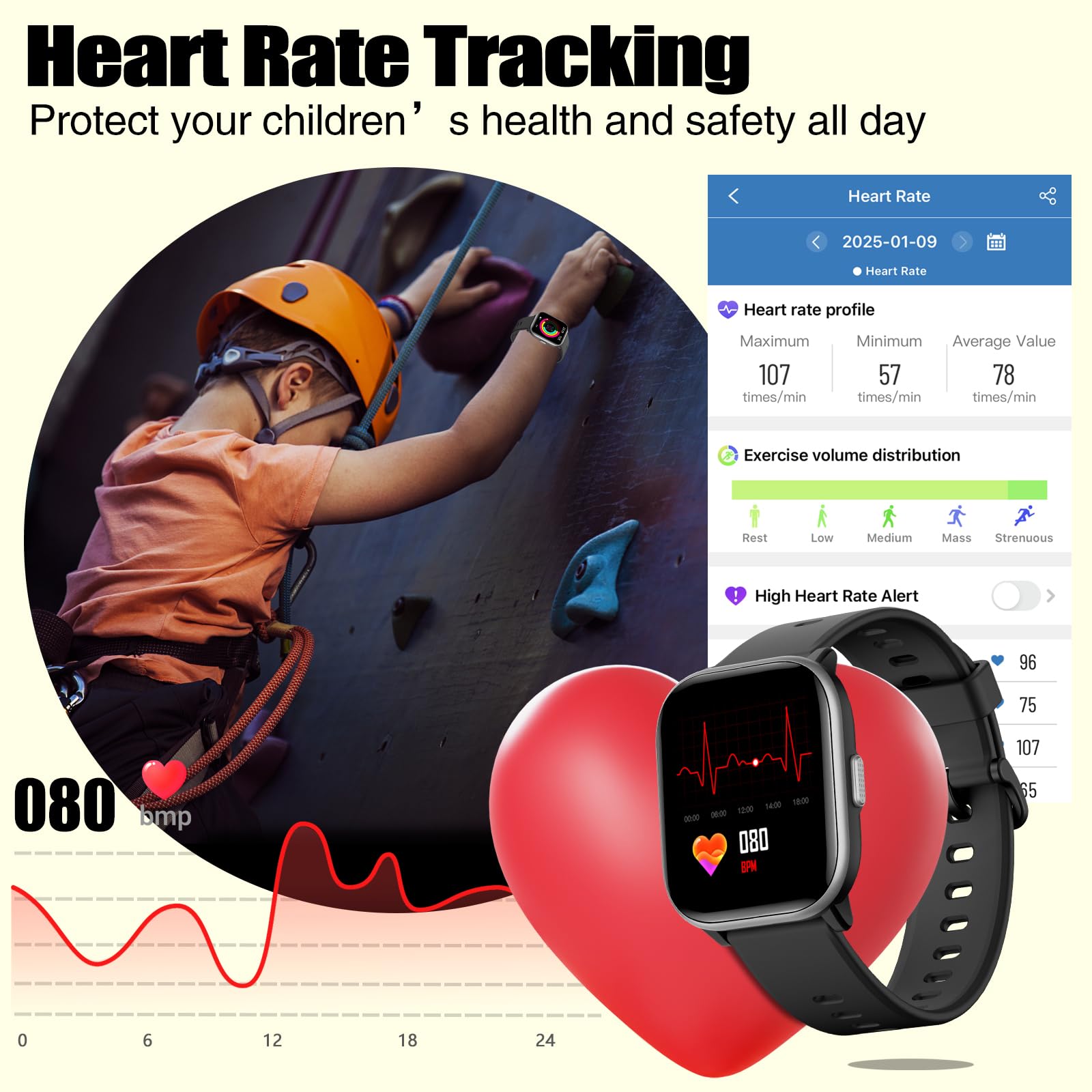 Foto 7 pulgar | Reloj Infantil Fitness Tracker Meoonley Ip68 - Venta Internacional