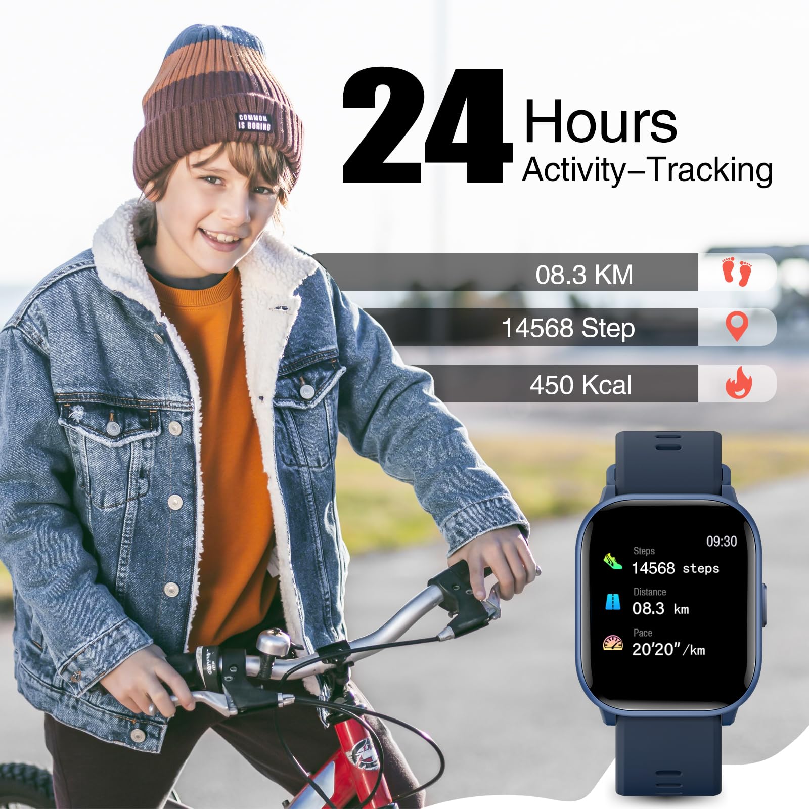Foto 5 pulgar | Reloj para Niños Meoonley Ip68 19 Modos Deportivos - Venta Internacional