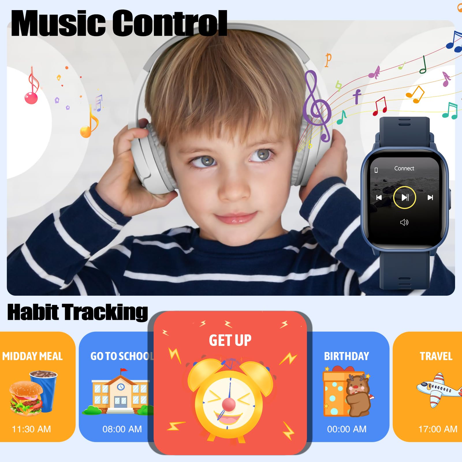 Foto 8 pulgar | Reloj para Niños Meoonley Ip68 19 Modos Deportivos - Venta Internacional