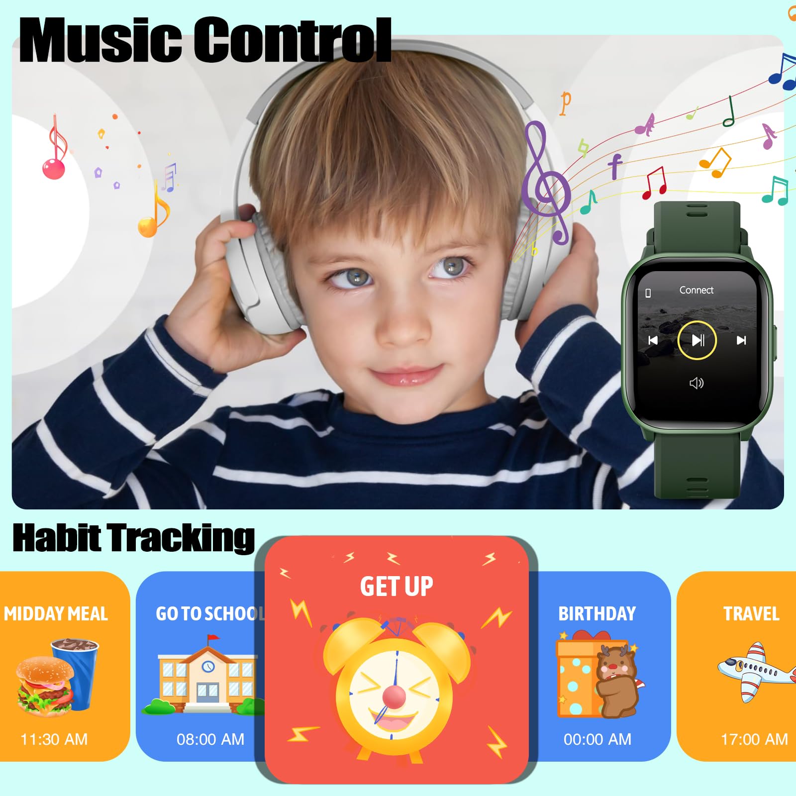 Foto 8 pulgar | Reloj para Niños Meoonley Ip68 19 Modos Deportivos - Venta Internacional