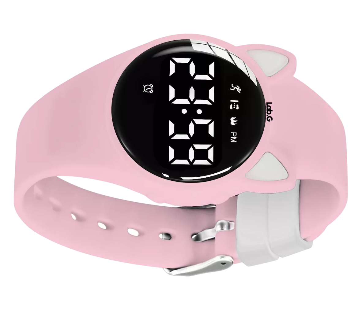 Foto 3 | Reloj Digital Para Niños Con Contador De Pasos Y Calorías Diseño Gato Rosa Claro